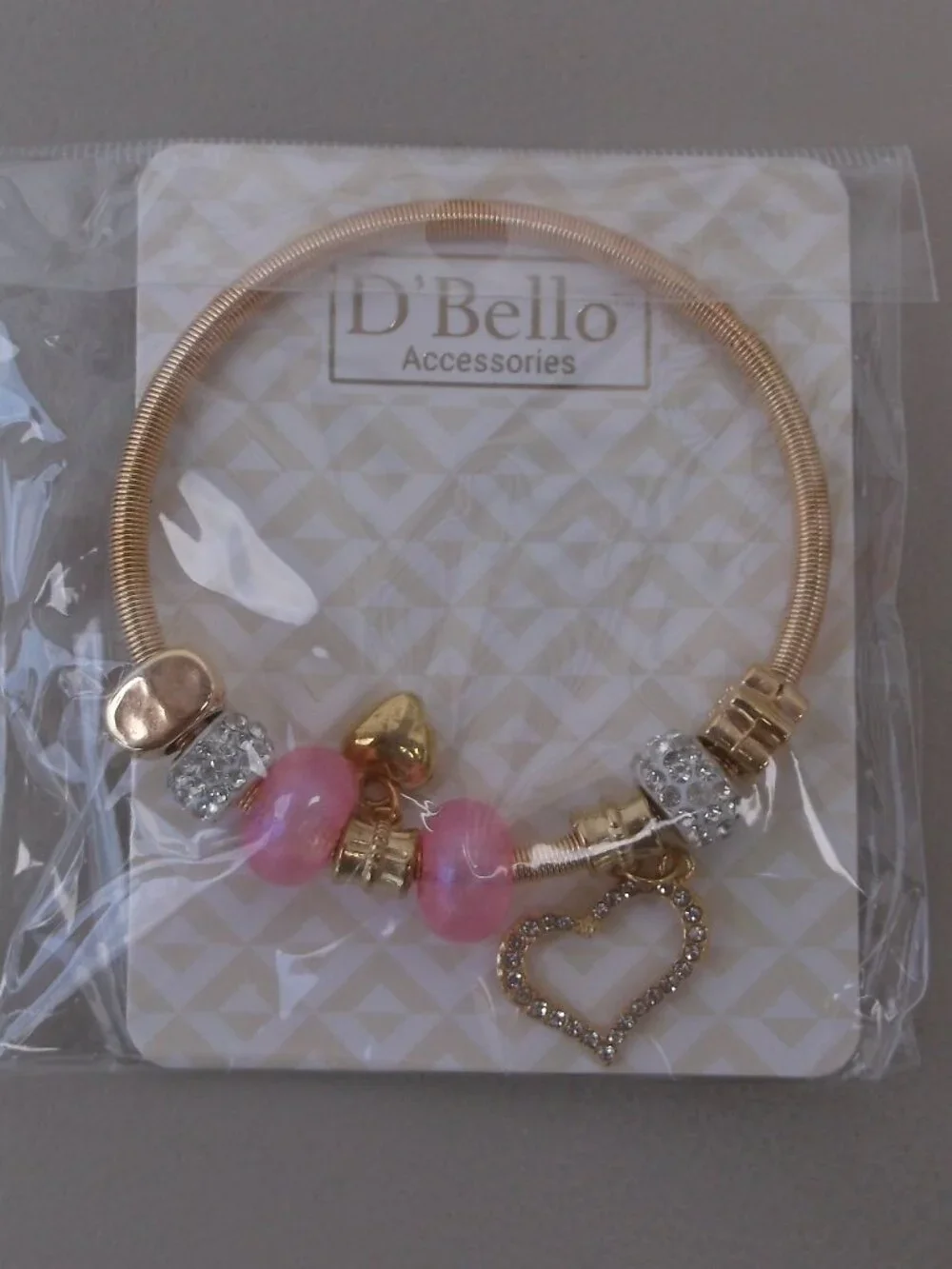 NWT D’Bello Bracelet Bundle • 5 Cards • 7 Bracelets • Pink, Gold & Turquoise